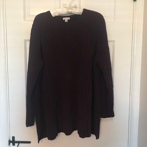 JJill chenille long sleeve sweater